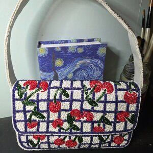 Beaded cherry bag made in India